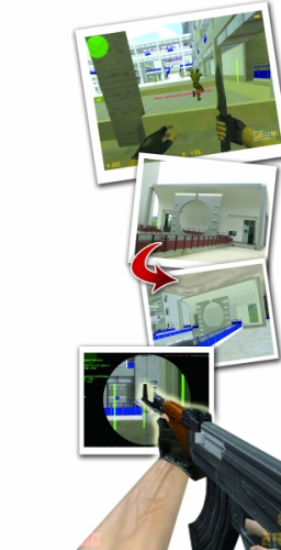 河海致用楼成了CS场景，建筑物比例和原物基本一致，细节图很清晰