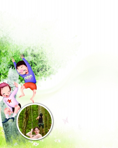 美国康奈尔大学的爬树课教学现场