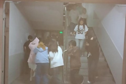 益阳医专开展学生宿舍夜间消防疏散演练