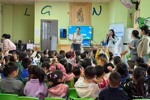 小手洗干净、春季少生病，益阳医专师生走进幼儿园科普手卫生